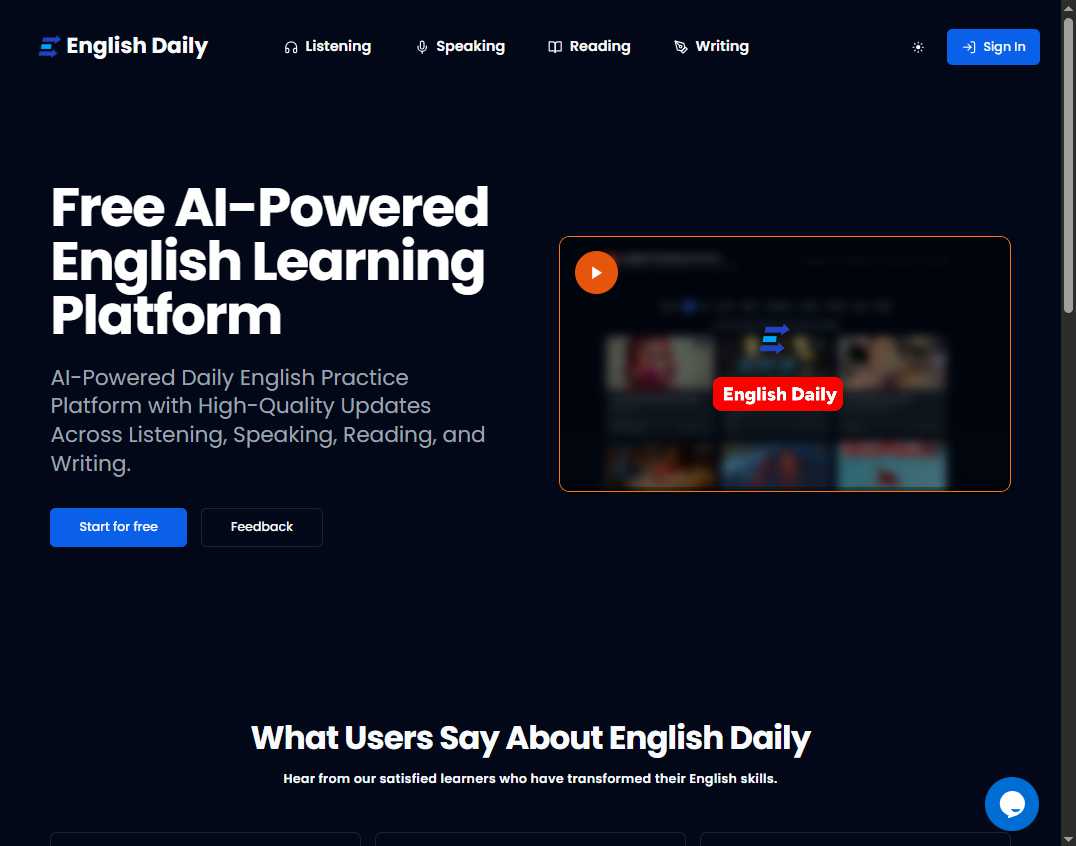 English Daily 网站截图