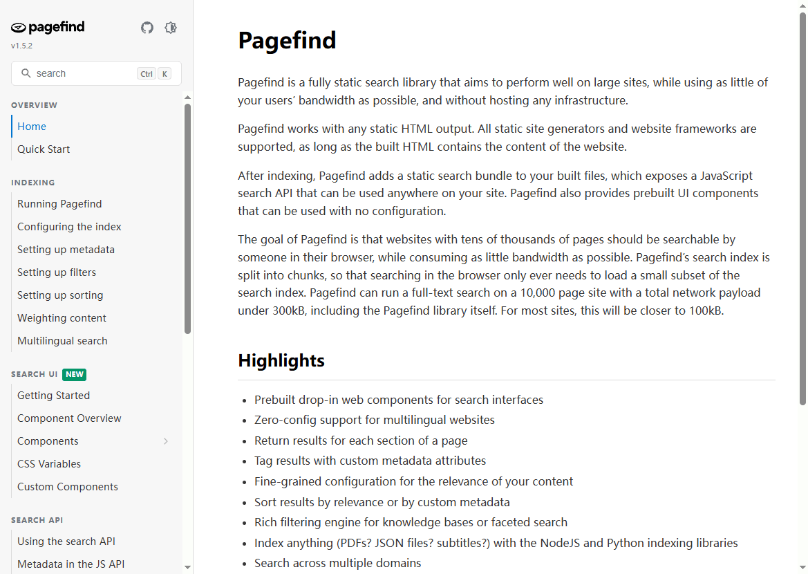Pagefind