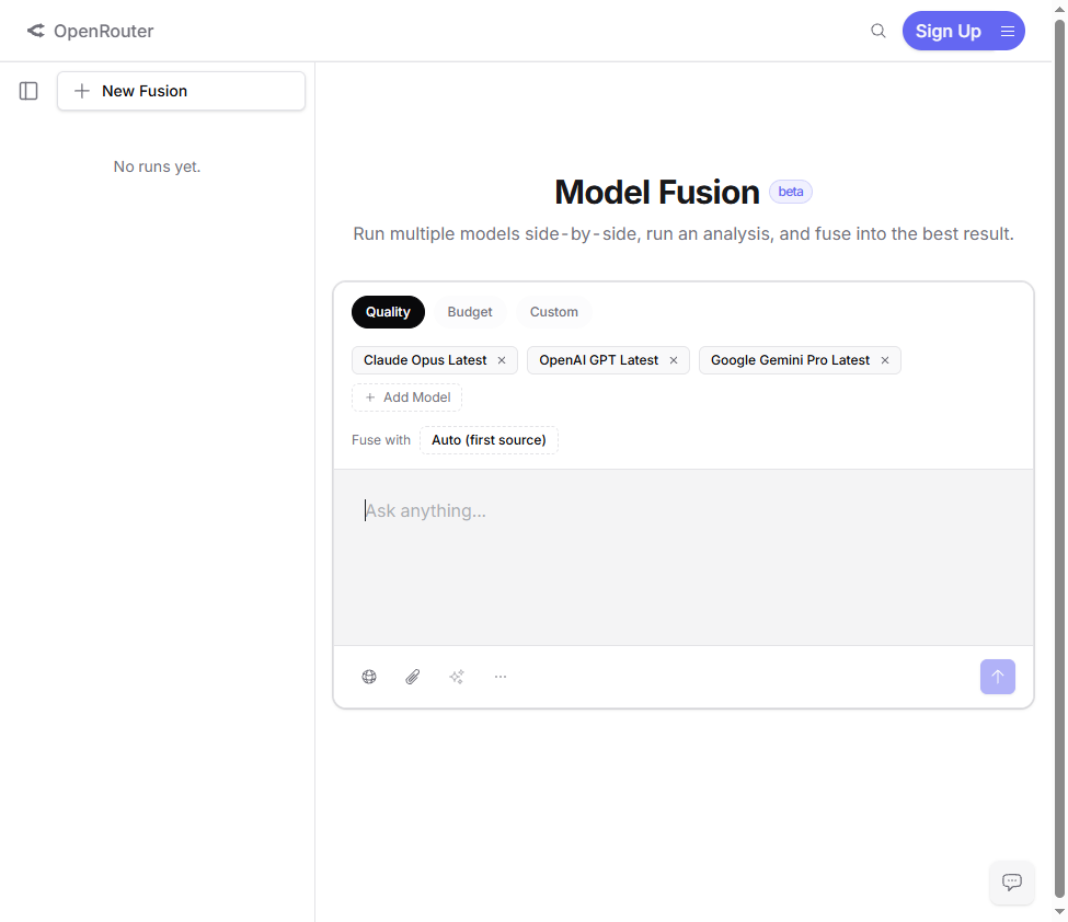 OpenRouter Fusion